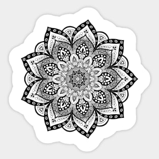 BW Mandala Sticker